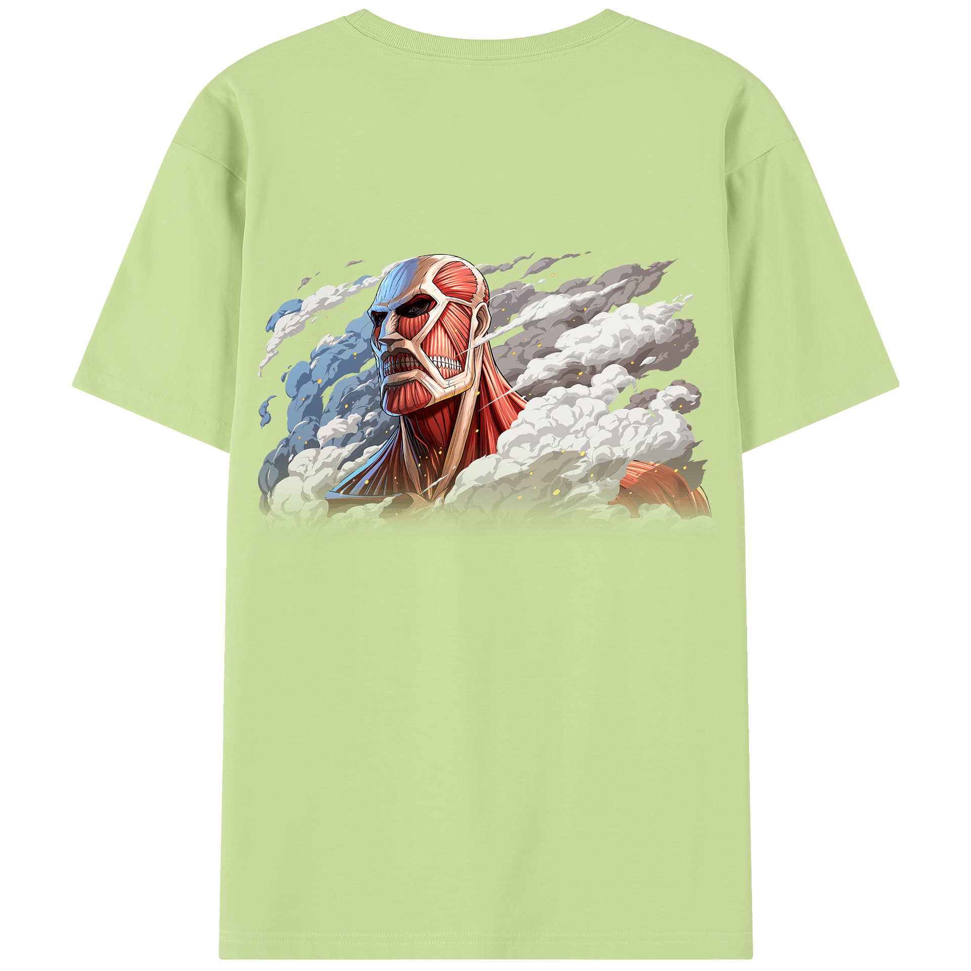 （画像用） 進撃の巨人 Attack on Titan 綿100％半袖Tシャツ（背面プリント）